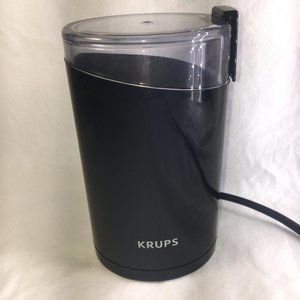 Krups Grinder Coffee Nut Model F203 Black EUC